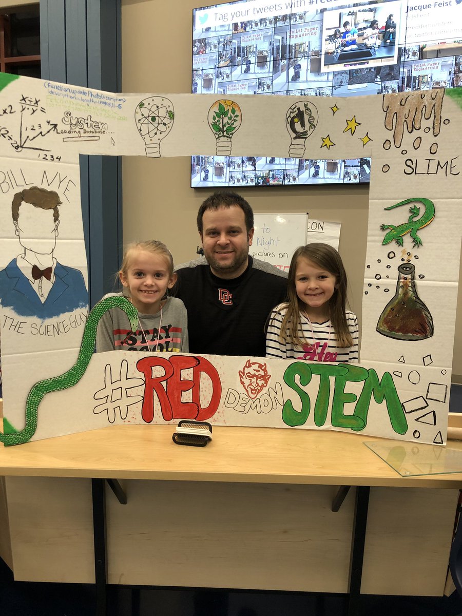 CoachBrull's tweet photo. Girls had a great time at DCHS STEM Night!! Awesome job by the students and staff!! #RedDemonSTEM https://t.co/QMfuJKb5a2