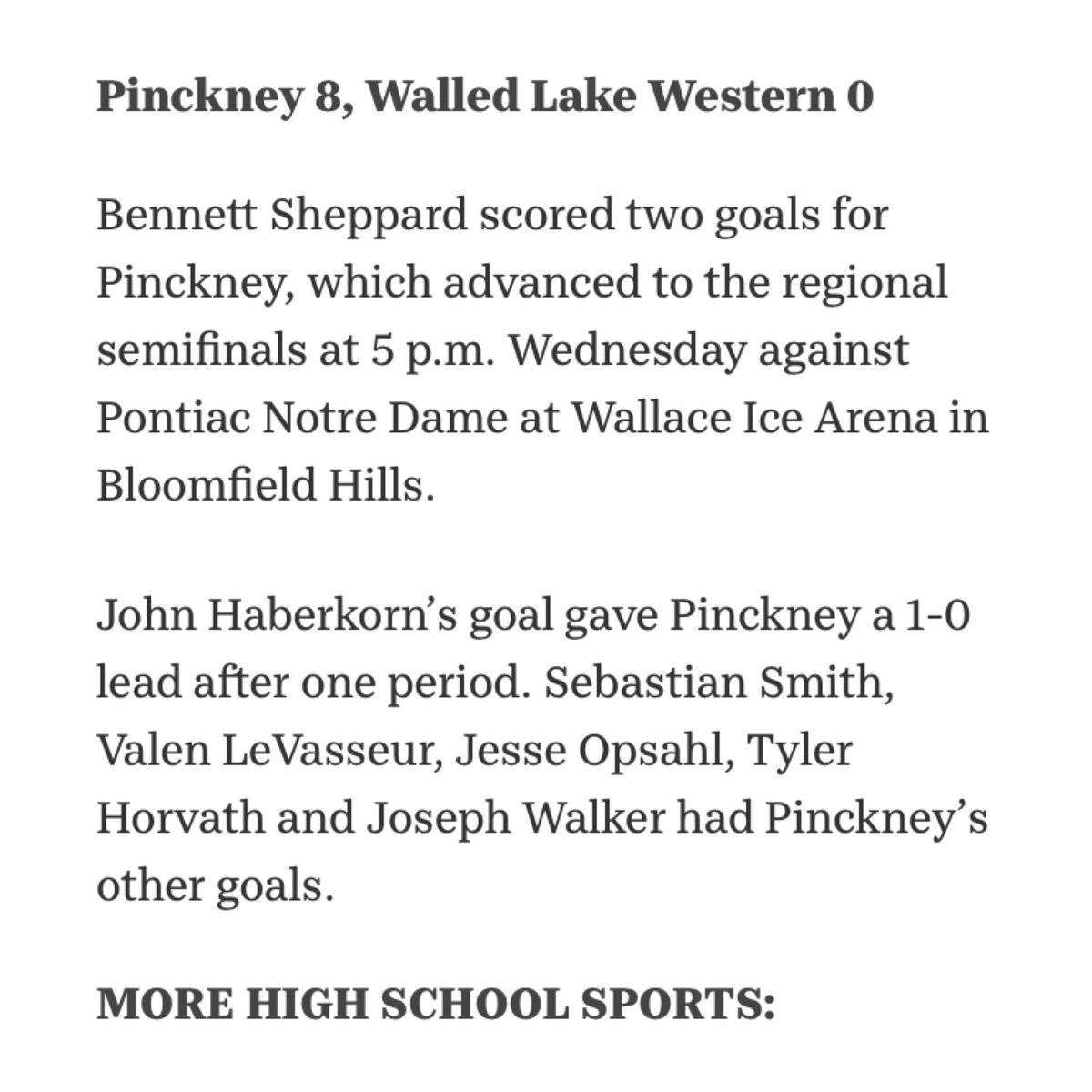 Livingston Daily Article