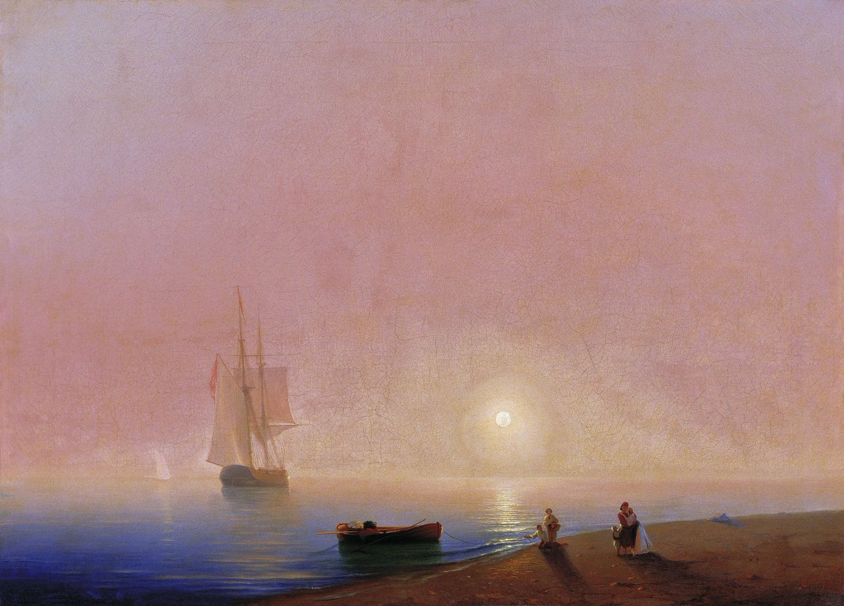 I am disgusted by the Senate vote, and I need some calm. So I continue this thread with "Farewell" by Ivan Aivazovsky.