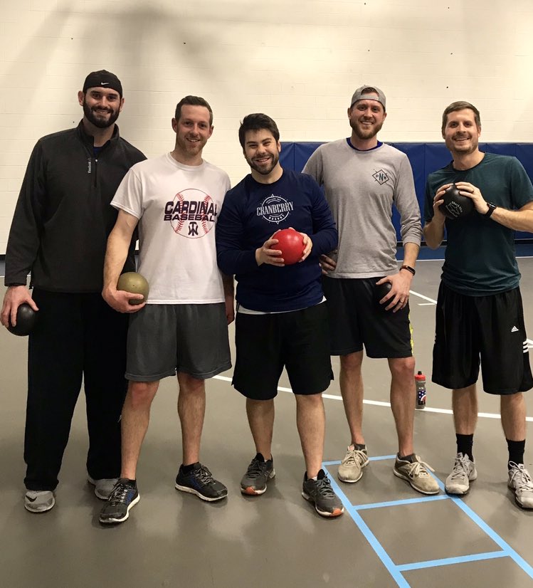 mrgreggarris's tweet photo. Turns out there’s still a little juice left in these arms! Impressive showing by the staff team in the 2019 TWHS dodgeball tournament. #ItsWorthIt https://t.co/jNK8Cr8CAb