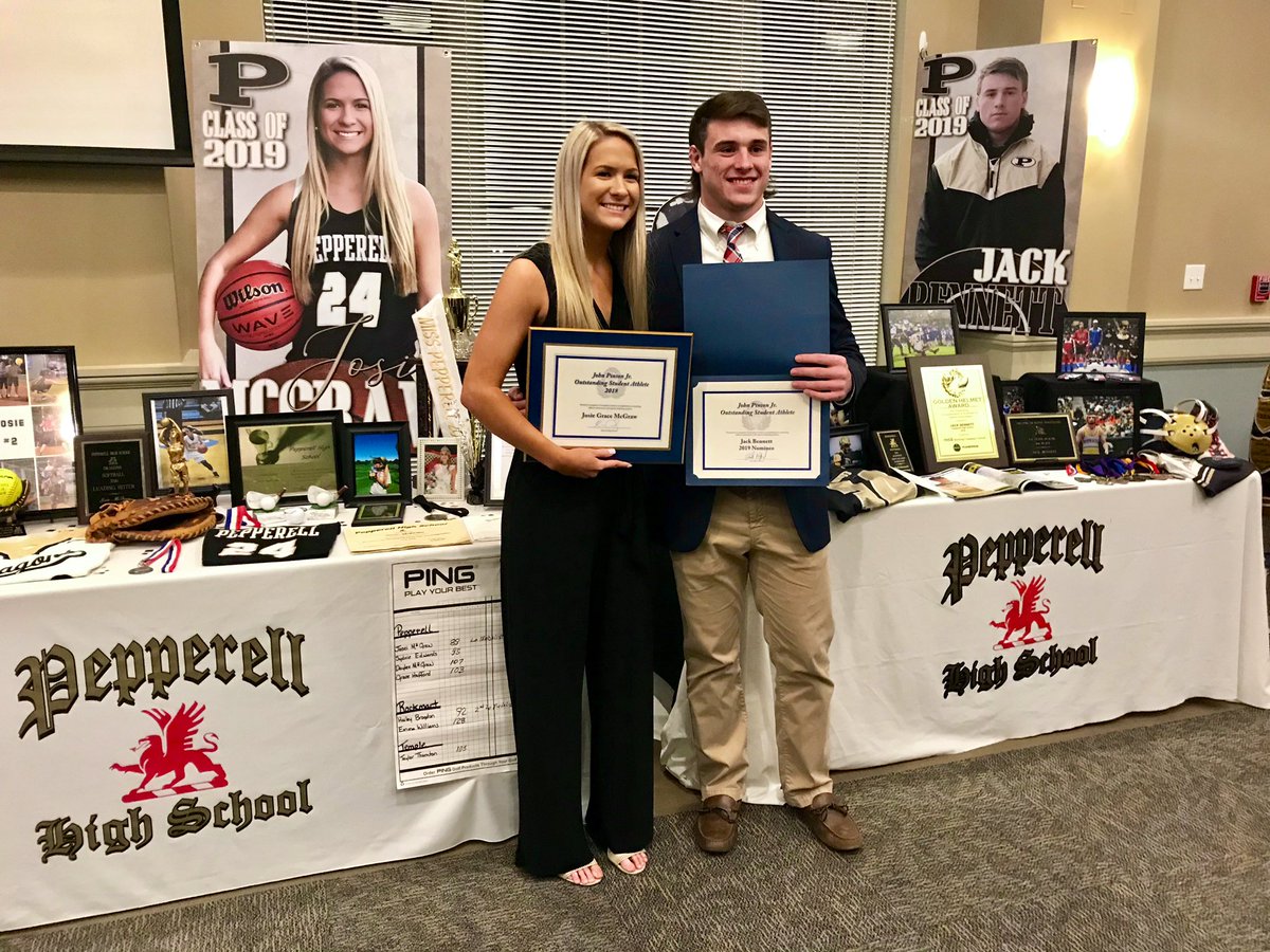 JameyAlcorn's tweet photo. What a great night to be a Pepperell Dragon! Proud of Josie &amp; Jack for being recognized for the John Pinson Outstanding Student-Athlete Award! Also excited for David Mathis &amp; Jonathan Kilgo for being inducted into the Rome-Floyd Sports Hall of Fame! https://t.co/QGx40S2RUu
