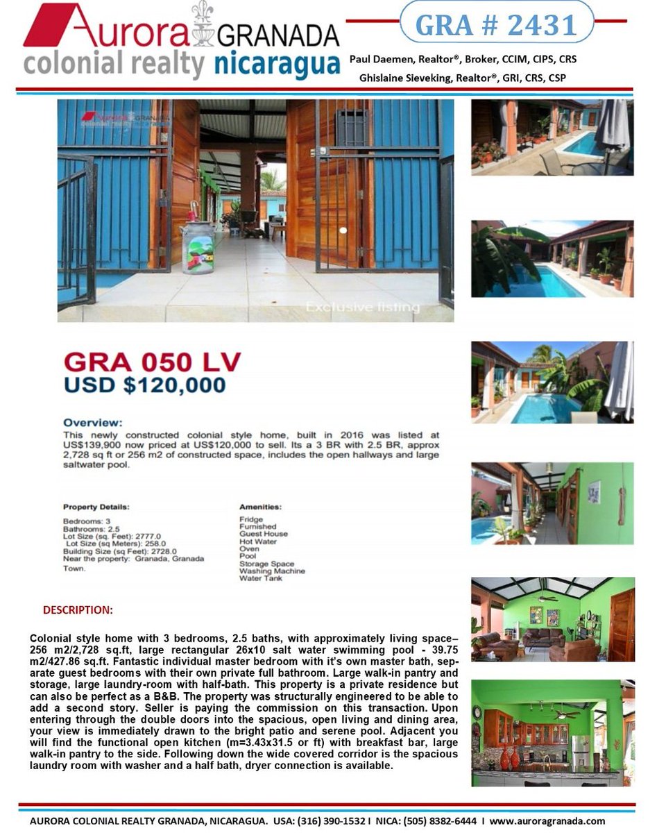 Nicaragua Real Estate Team (RealEstate4Nica) Twitter