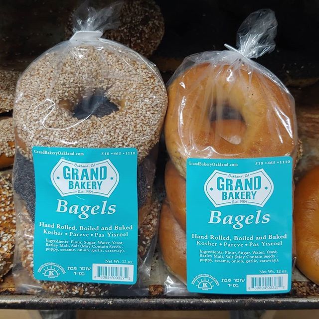 grandbakeryoak's tweet photo. New labels hot off the press! Grand Authentic Bagels are coming to a Bay Area grocery store near you! Starting March 1. Link in bio! 
We'll see you this Sunday at the Food Mill for our first sunday of the month bagel pop up!! #Kosher #bagels #sfeats #Oak… https://t.co/h12dIZ9agc https://t.co/fxwiqbbGyO