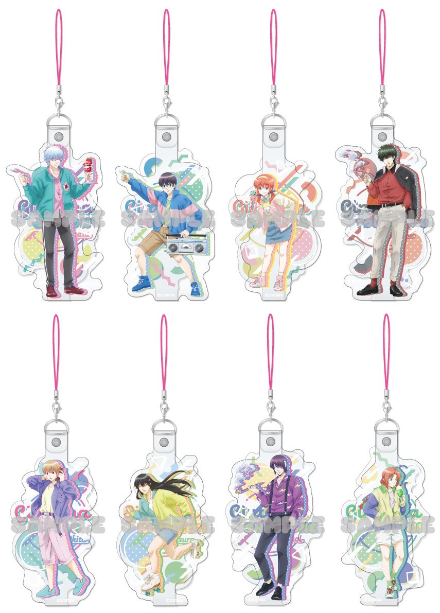 銀魂 レトロポップ ラバスト コンプセット 5月発売予定【銀魂 きゃらびにストラップ～レトロポップ～】予約受付中