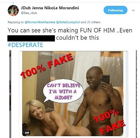 joke_month's tweet photo. @ActingMESSIAH @poolman405 @WillTileXXX @Mandy_Monroexxx @kingofgodz2138 @JackAnd83942938 @Txguyprowling @BlacStallion01 @PMxx1 @AmandaRyderxx @CookieCuckold @thefapbastard @SheenaRyder1 @HotwifeKara @ABdildoesit @boneslingernyc ALL #3 her BODY LANGUAGE is  👎((((BAD)))) 👎 @Bae_Jdub 😂 NOT INTO HIM    ...He CANNOT  -  make LoVe 🚫🔥 -   4 SH*T 💩 ..NOT uncommon for Blk Guys but he is EXCEPTIONALLY BAD 👎 https://t.co/i9HmqW0sDt