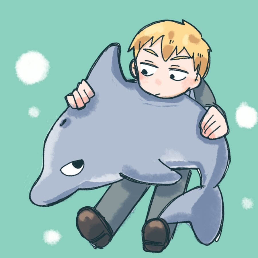 とくになんの脈略もないイルカになった少年モブと師匠 