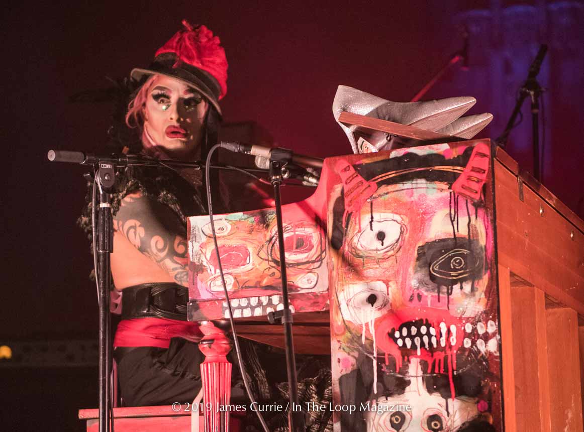 BeInTheLoopChi's tweet photo. Photo Gallery: #Vinsantos: Head Mister-ess at #NewOrleansDragWorkshop opens the nights festivities at the @petermurphyinfo #rubycelebrationtour in #chicago at the #RockefellerChapel #drag #neworleans #pianoplayer #misteress #petermurphy https://t.co/6QlbtgwYsD https://t.co/shJQ5C49q2