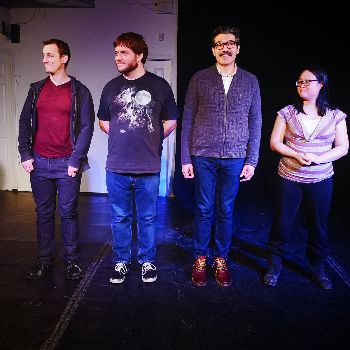 ImprovToronto's tweet photo. Tonight we learned all about #Macedonian cartography. You can't make this stuff up... Oh wait... It's #improv ... Yes we can! #WINProv 🇲🇰 https://t.co/5FTIXHSLkE