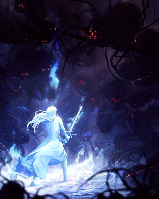 A figure of light
✦✦ 
some more work for @BrandSanderson Stormlight Archive! 
