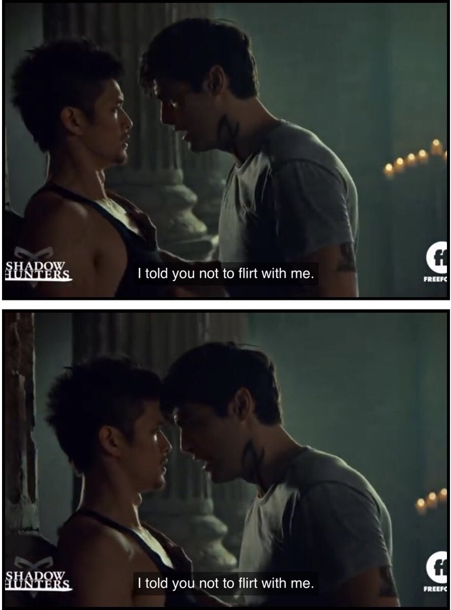 BebyRosales's tweet photo. Me es difícil no acordarme de los fanfic de @MayGraciel cuando veo algunas escenas de la serie 😍
Solo espero que el final sea el mismo😈 
#ShadowhuntersChat #ShadowHuntersLegacy https://t.co/lCKc4LZBjw
