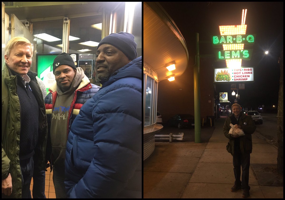 BobFiorettiChi's tweet photo. Campaigning in Grand Crossing and had to stop in Lems Bar-B-Q.
Founded in 1954 by brothers Bruce & Miles Lemons and still going strong.
#SupportLocalBusiness
#GrandCrossing is #ReadyForFioretti
https://t.co/TU6cVd8hYu https://t.co/3gjM1EJTNx