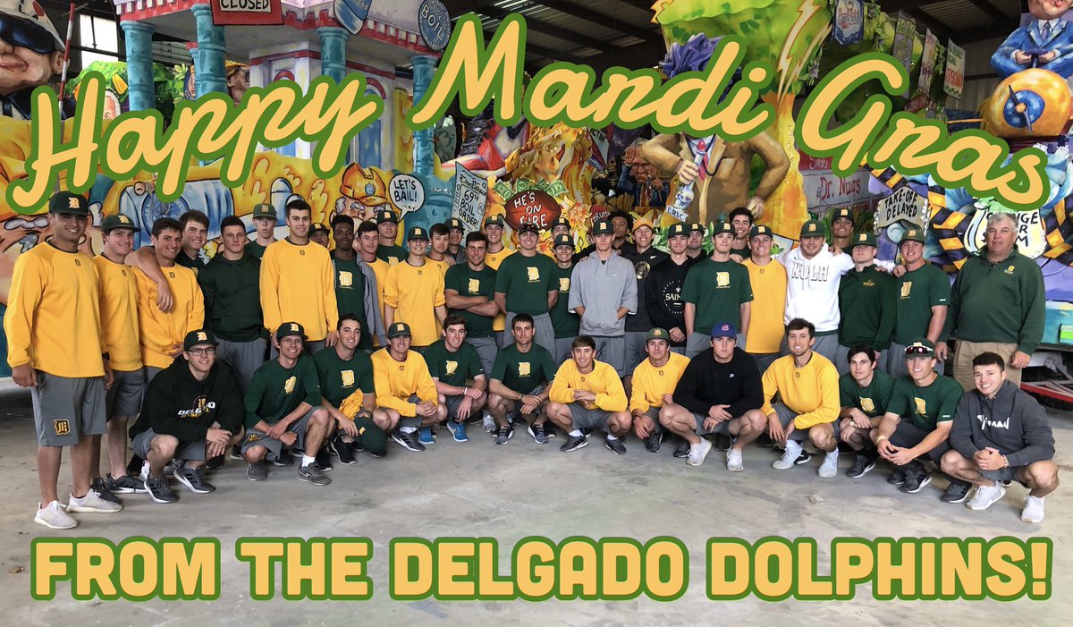 delgadodolphins's tweet photo. Happy Mardi Gras, y’all! 🎭🐬 https://t.co/JluUiJ7WAi