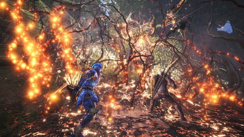 モンスターハンターワールド アイスボーン公式 依頼 森の精霊 のエンシェント レーシェンの最終フェーズにて ワープの頻度を落とし イグニやスリンガー弾の効果を高める等の調整を行うことで弱体化を狙う手段の有効性を高める調整を行いました
