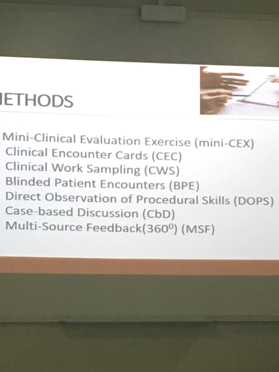 mrehanasad79's tweet image. In our last #FacultydevelopmentProgramme the head of #DME presented a talk on #Workbasedassessment in clinical settings discussing from Mini-CEX to multisource feedback at @Medicine_MU @majmaahuni #MedEd #Assessment #formativelearning @CableStuart @MedEdBot @AnantBhan @ddatta16