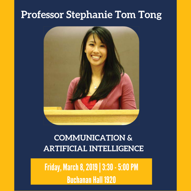 We are proud to announce that Professor Stephanie Tom Tong is the featured speaker at our Choice Scholar Lecture! Find out more about her by coming to our meeting this Wednesday, 2/27 at 6:30 PM in SSMS 1009!