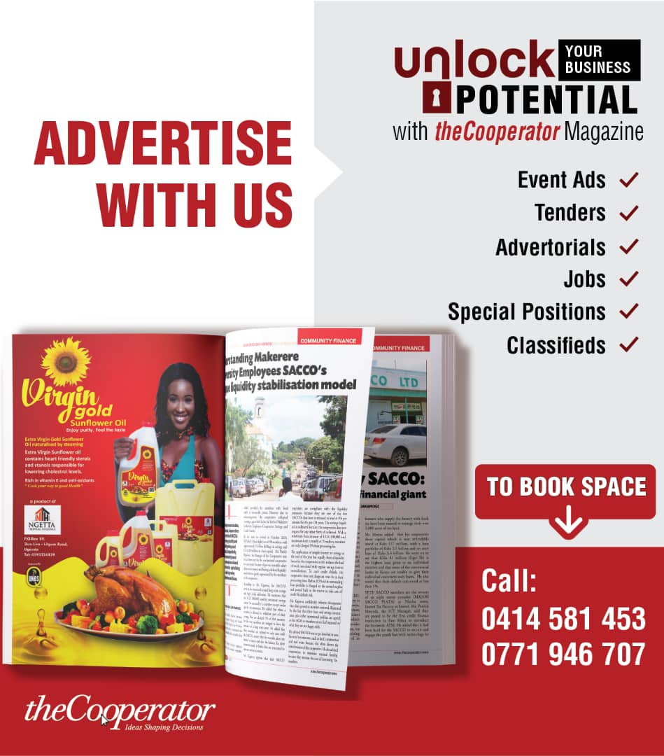 Take advantage of an aggregated market to grow your business. Here at TheCooperator we are connecting businesses to opportunities beyond. Advertise with us.@UhuruInstitute @UgandaCoop @weeffect @mtnug @SolarNowUG @BOU_Official @stanbicug @Roofings_Group @mukwanogroup