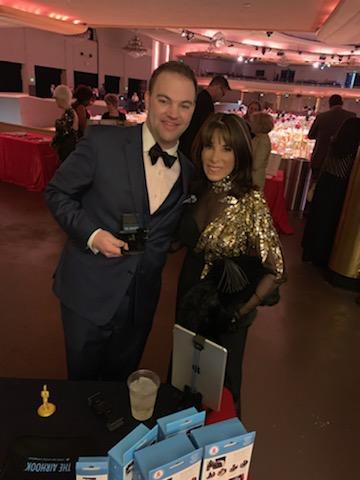 SchwartzMediaGr's tweet photo. A very special treat to have the beautiful and talented @YandR_CBS star @KATELINDER stop by @TheAirhook table at the #RogerNeal
#StyleHollywood #Gala https://t.co/CysmTETKOK