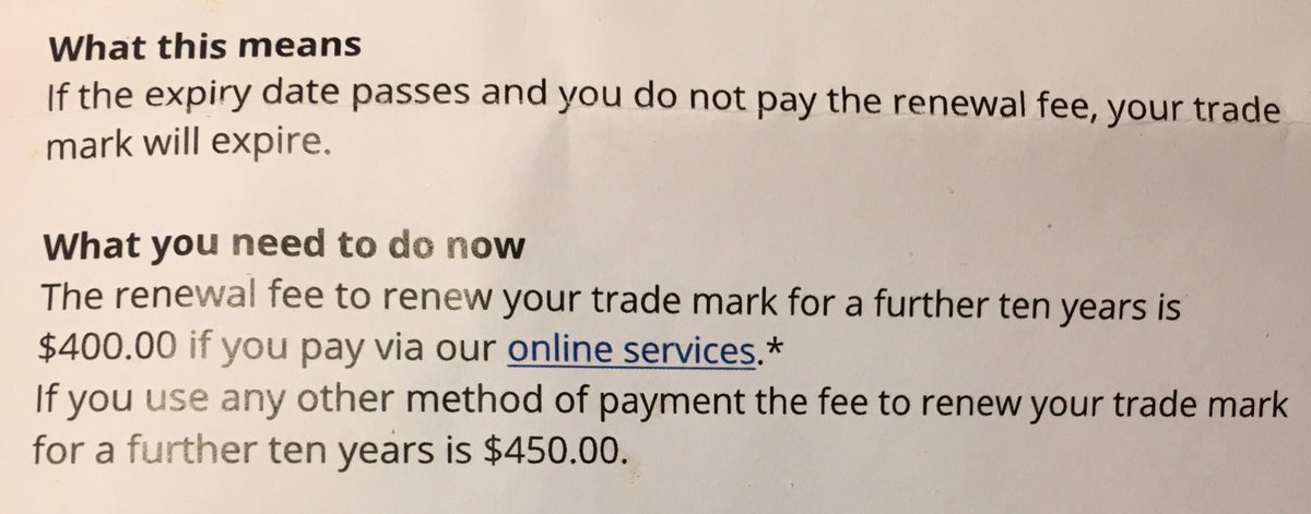 FOREXAUS's tweet image. .@acccgovau How can @IPAustralia charge an extra $50 to process a payment? I don&apos;t have an online account with them &amp;amp; no BPay on bill! #evil