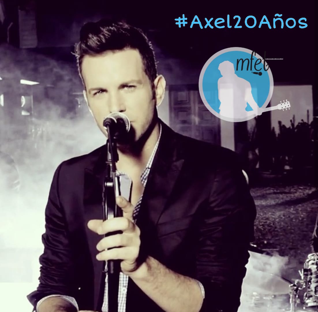AxelFansSgoDE's tweet photo. Felices 20 años de carrera @AxelOficial ! 
Gracias por entregarnos tu tiempo, tu música y tu amor!!!
💙 Te amamos 💙 
#Axel20años https://t.co/DdgkVrnZOH