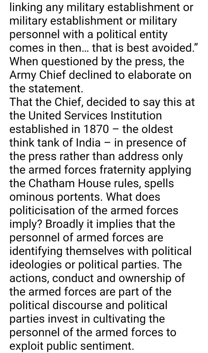 Knights_Indian's tweet photo. Politicisation of the Armed Forces?
#ThinkPonderReflect https://t.co/sYV7IIIOck