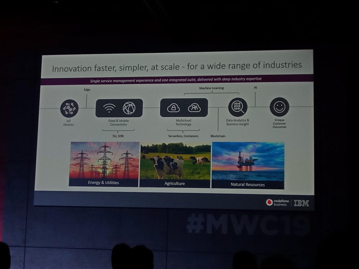 CODECSdp's tweet image. Interesting joint #IBM-#Vodafone presentation on the ever dynamic and now, mainstream #IoT, and how it is very important to focus on #blockchain technology and #AI with the data. @DrGetahun @EthiopiaPE @Issambekr  #MWC19 #Codecsdp #Ethiopia