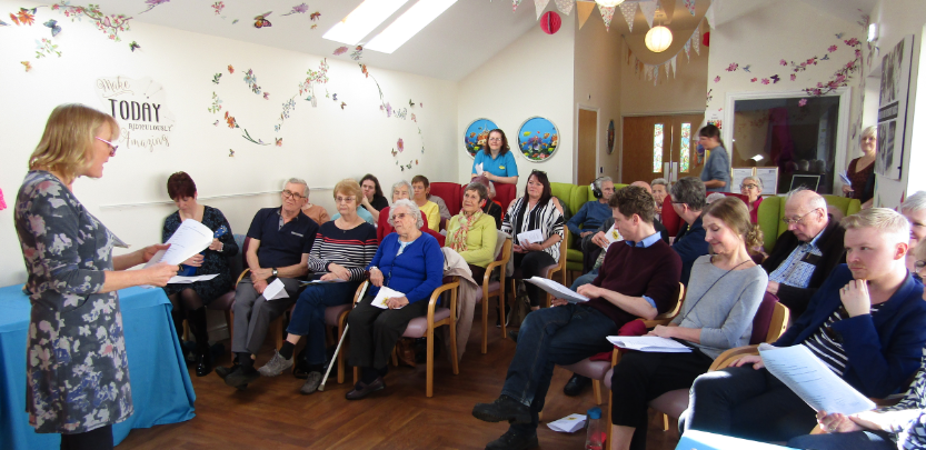 wellbeingcare1's tweet photo. Our residents and service users have been working with @INK_festival #pentoperformance Golden Age Project. Yesterday their memories and experiences were brought to life by actors who performed a series of monologues at our Day Centre, creating an awareness of life with Dementia https://t.co/mewqdCaCYI