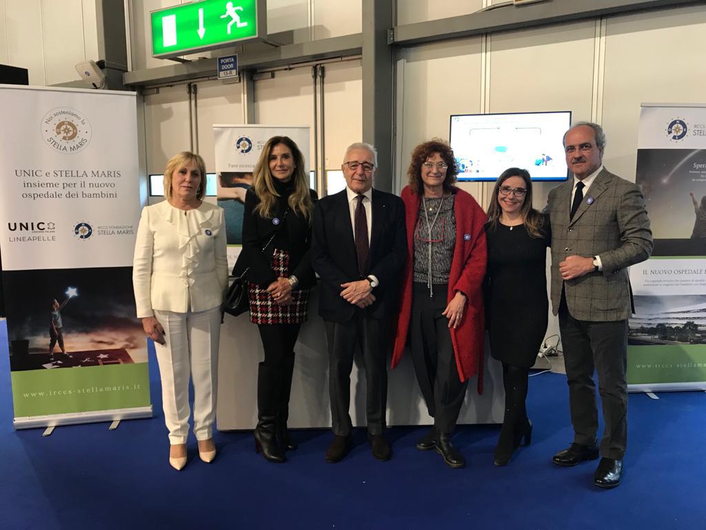 unicitalia's tweet photo. Presentata a #lineapelle96 la partnership @unicitalia e IRCCS Fondazione Stella Maris, l'unico Istituto di ricovero e cura a carattere scientifico dedicato all'assistenza e ricerca nell’ambito della Neuropsichiatria dell’infanzia e dell’adolescenza 👉https://t.co/lLX47iAxx1 https://t.co/s5DisKSHbA