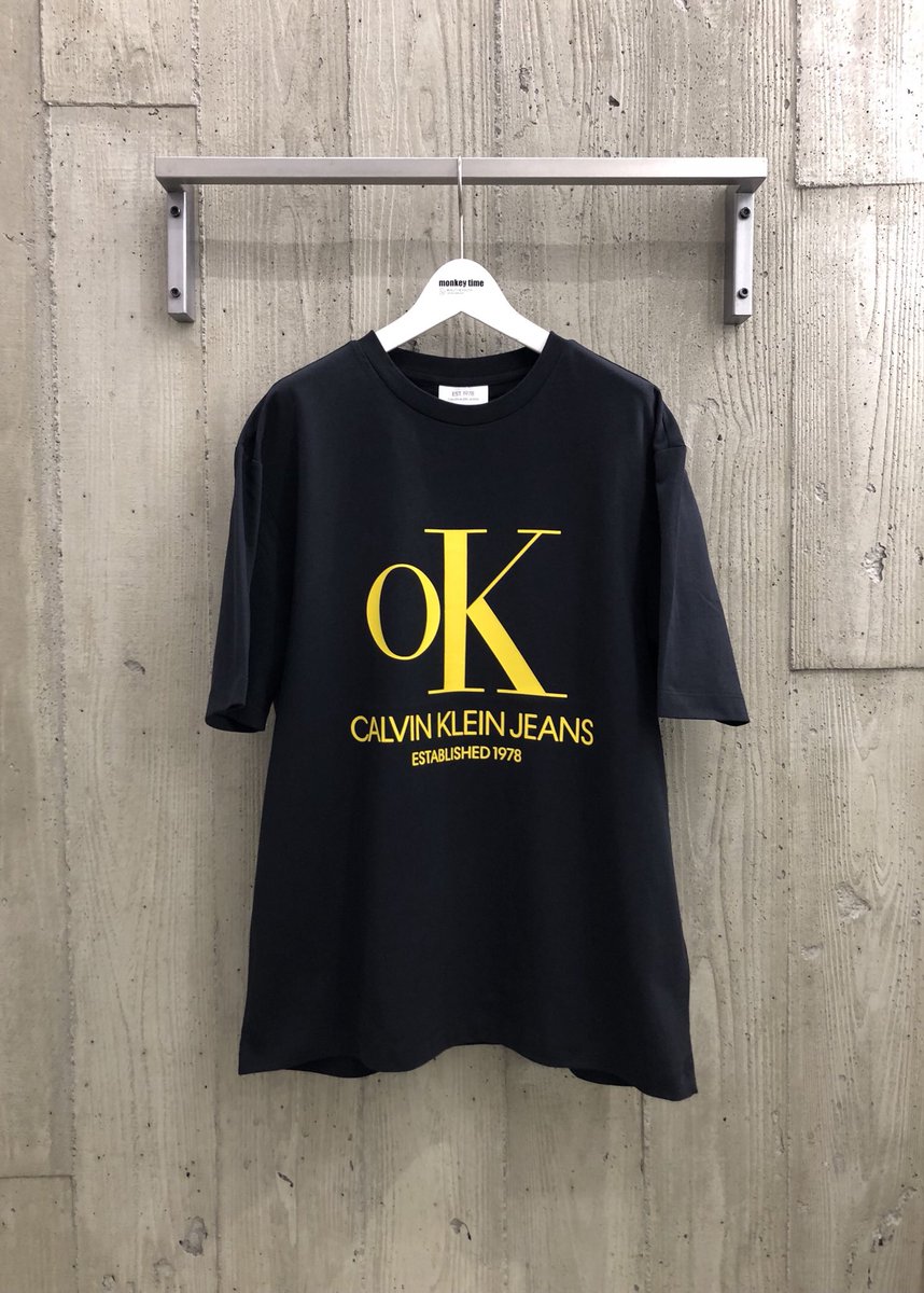 MT_HARAJUKU's tweet photo. <CALVIN KLEIN JEANS EST.1978>
新作入荷致しました。
EST. 1978 OK LOGO TEE
¥11,000(+TAX)
#CKEST1978 #MYCALVINS #monkeytime https://t.co/MClh2dRvch