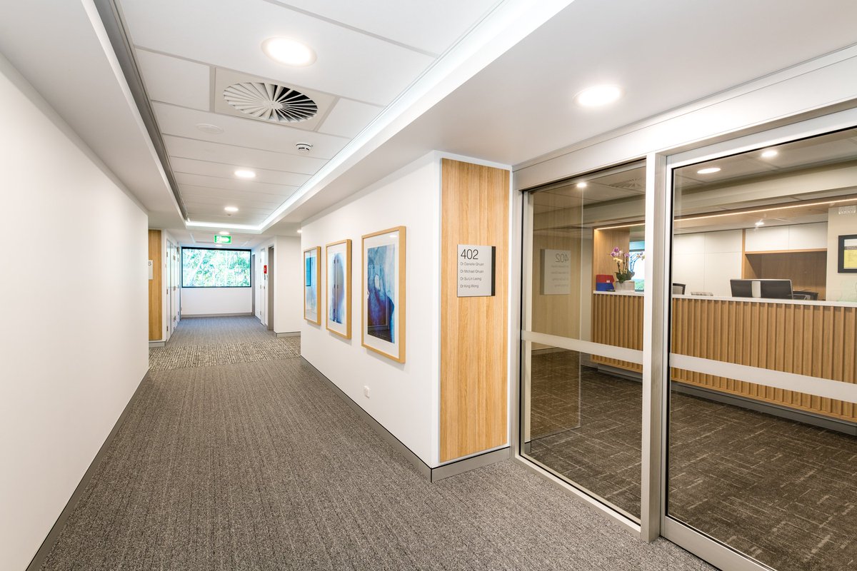 Here’s a look back at our first project at John Flynn Private Hospital for Ramsay Health Care and RPS – The Medical Specialist Suites.