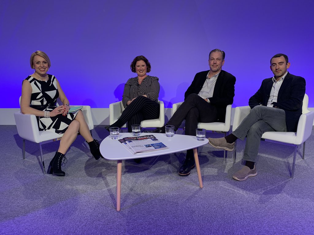 paolopescatore's tweet photo. Really enjoyed covering the @Daimler &amp; @Microsoft keynote. Thanks to @mobileworldlive, @sashatwining, @caro_milanesi &amp; Greg @EY_TMT #MWC19 #MWLTV; and to @fjeronimo for one of the pixs 👍 https://t.co/E74HEL2U65