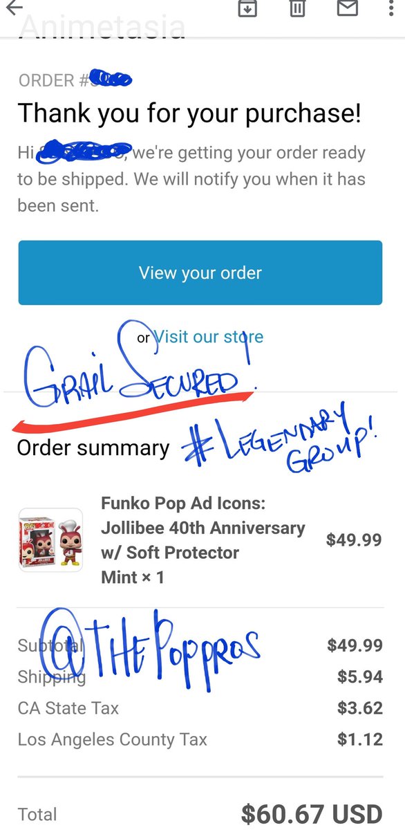 RareRST's tweet photo. Was finally able to acquire my @OriginalFunko @Jollibee grail!!
Thanks TO THE BEST DAMN GROUP!! @ThePopPros @PopProsSuccess #LegendaryGroup https://t.co/8adbDXMeFC