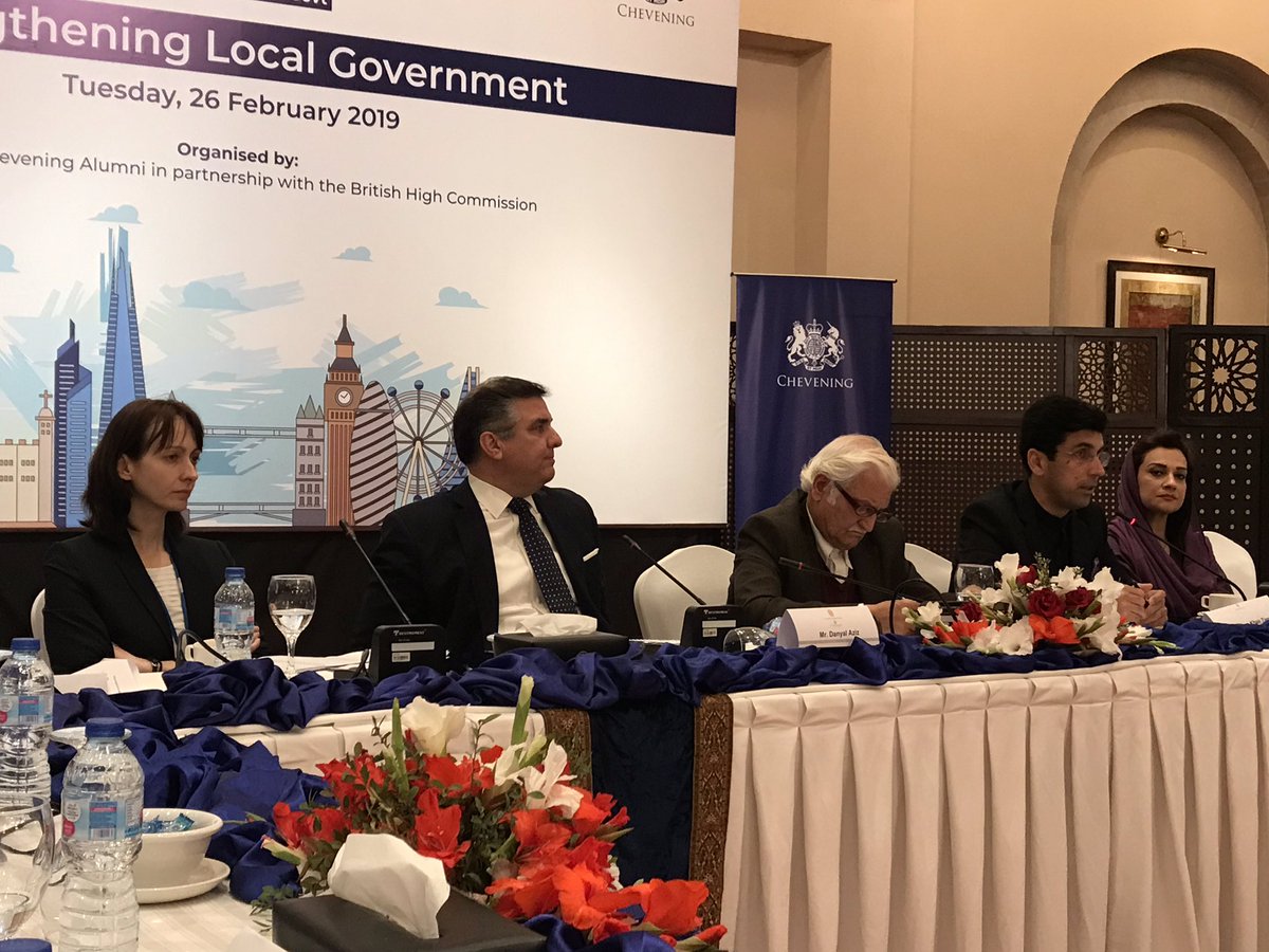 adeelaz's tweet photo. Effective local government system in the country, issues and challenges being discussed at #CheveningDebate #CheveningLocalGovt @DaniyalNA116 @ShahramKTarakai @FarhatullahB @CheveningAA @ChevPakistan https://t.co/SGzIdNkXD8