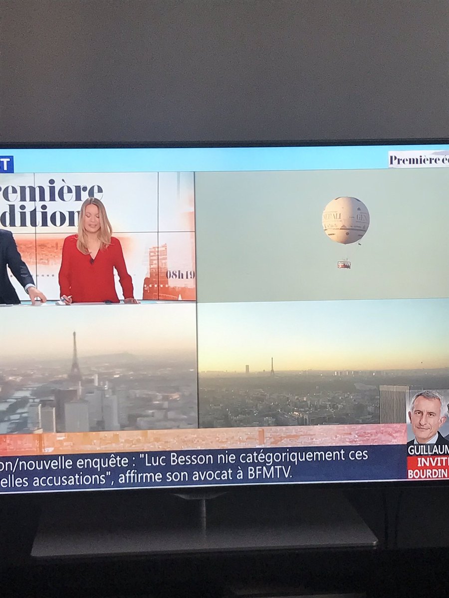 fbeguigne's tweet photo. Nouveau pic de pollution sur Paris @BFMTV en direct du ballon @generalifrance assureur responsable https://t.co/r6dOVUpolI