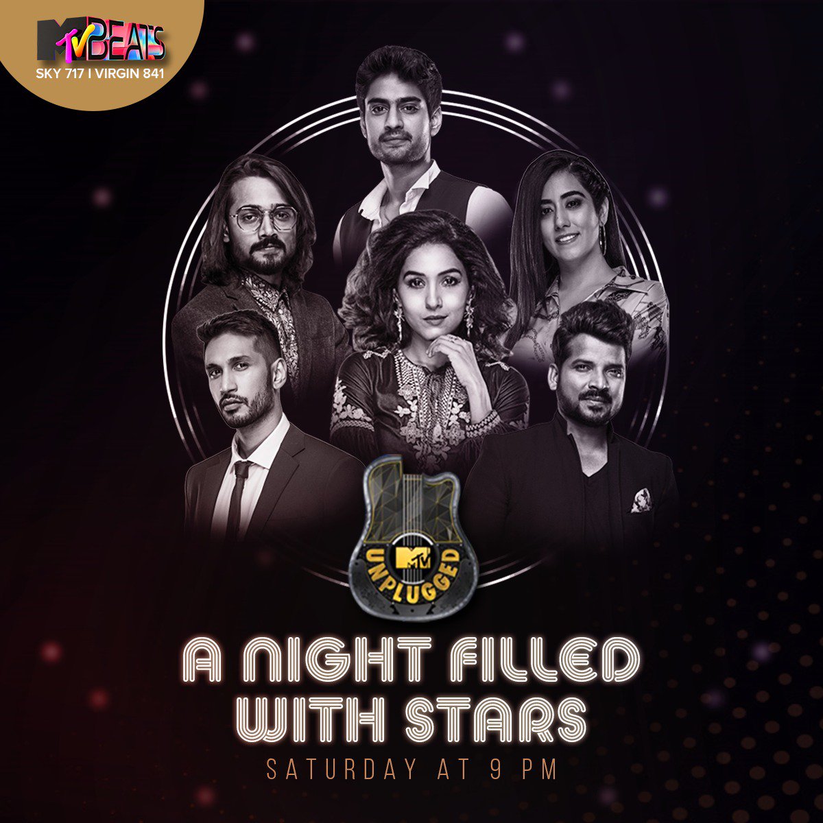 Keep the bowl of popcorn ready for a crazy and musical weekend with a bunch of talented artists this Saturday at 9 PM only on #MTVUnplugged.
Tune into Sky 717 and Virgin 841 to watch #MTVBeatsUK
@neetimohan18 @jonitamusic @Bhuvan_Bam @arjun_kanungo #ShahidMallya #AmitMishra