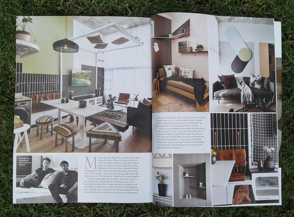 NickNickSmit's tweet image. A little thanks goes a long way, seeing your work in a print layout is truly special. Grab the march issue of @SAHomeOwner to read about our project from the end of 2018 @kehumilemate @Mitsotso_ x DecemberWindCollective #contrastcontrol #afrolicious #interiordesign #proudlyRSA