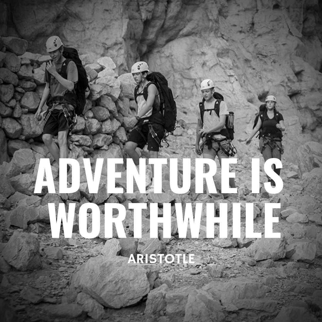 It certainly is. #OutwardBound #UAE #Outdoors #LearnStriveLead #RAK #MyDubai #Learn #Explore #Nature #Follow #Leadership #Adventure #Quote #Inspiration #Motivation