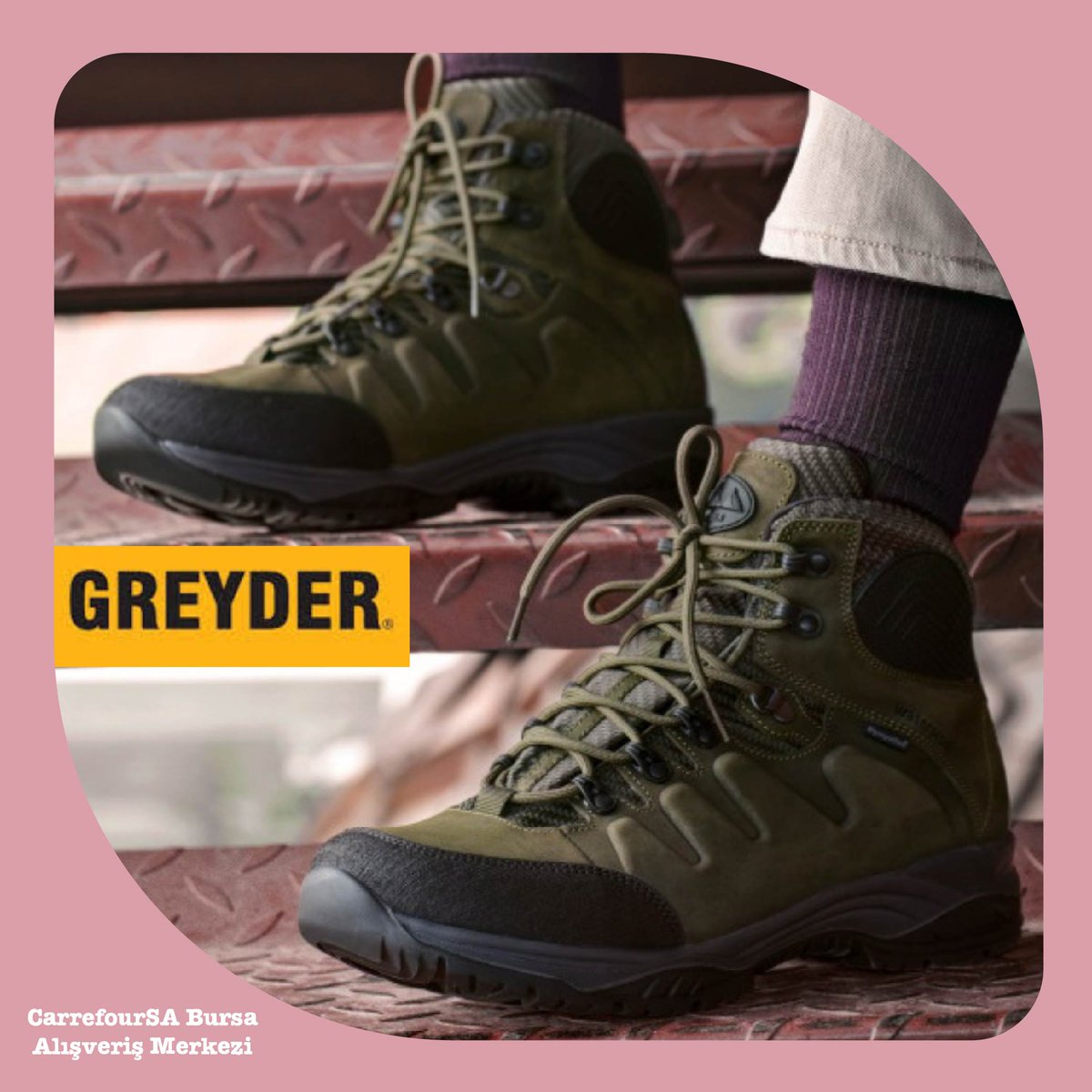 Hazır mısın, yeniden başlamaya?
Sonbahar / Kış koleksiyonuyla Greyder CarrefourSA Bursa'da.

#Greyder #Bursa #Sonbaharkış #koleksiyon #ayakkabı #Perşembe
