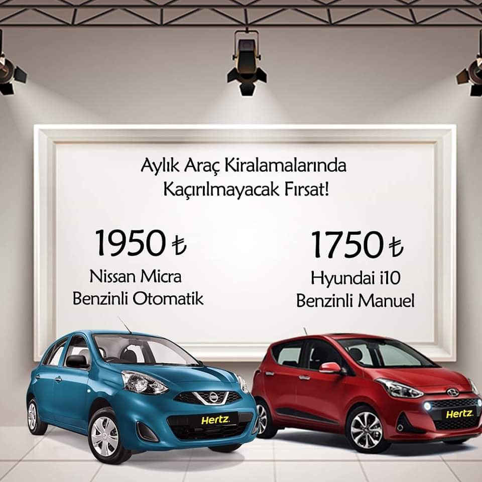 Aylık Araç Kiralayın Tasarruf Sağlayın!
#hertzturkiye #hertz #araçkiralama #araç #rentacar #car #aylıkkiralama #aylıkaraçkiralama #kampanya

bit.ly/Aylık_Araç_Kir…