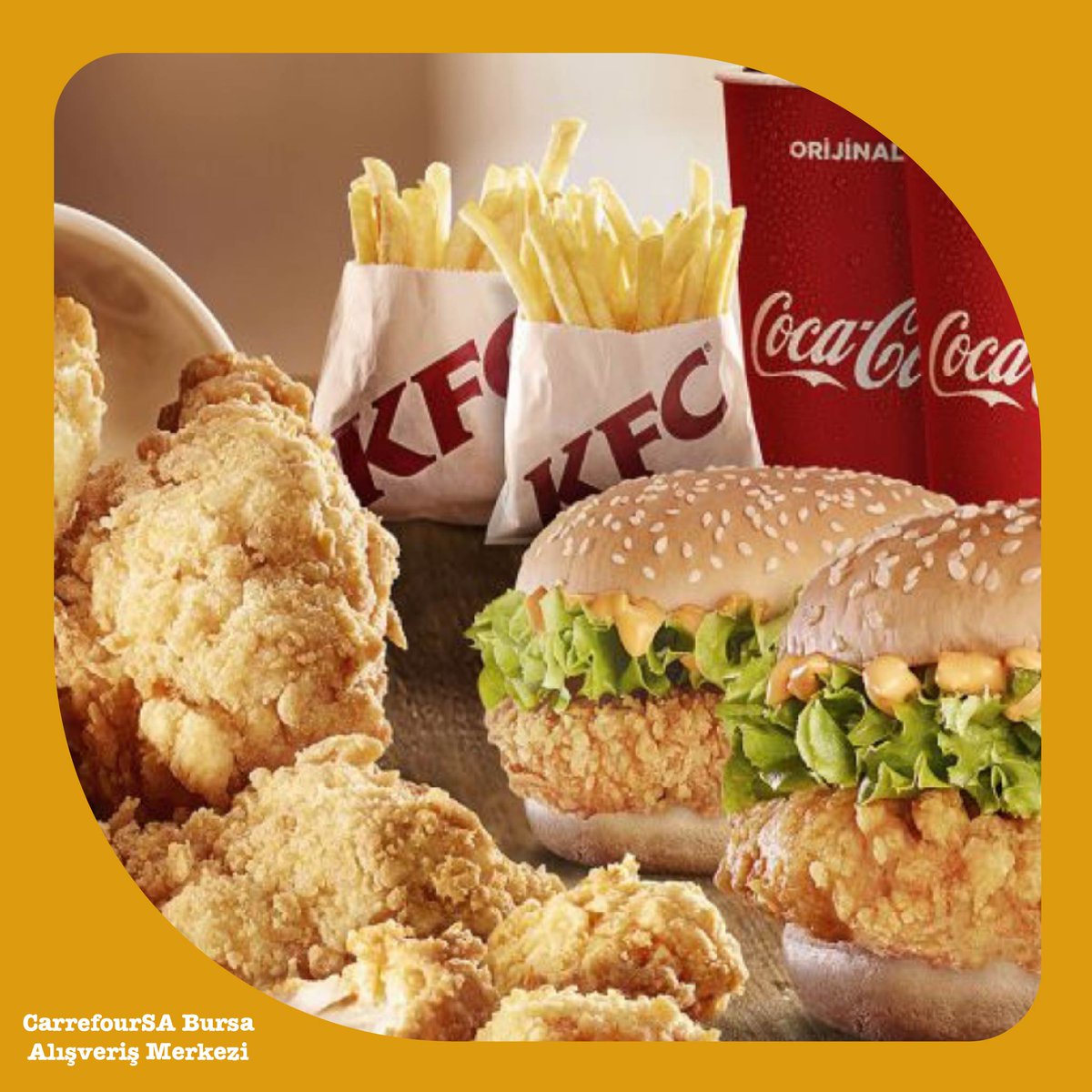 Kova dolusu lezzet , çıtır çıtır tavuk, enfes KFC lezzetleri CarrefourSA Bursa AVM'de.

#KFC #lezzet #bursa #carrefoursa #cuma