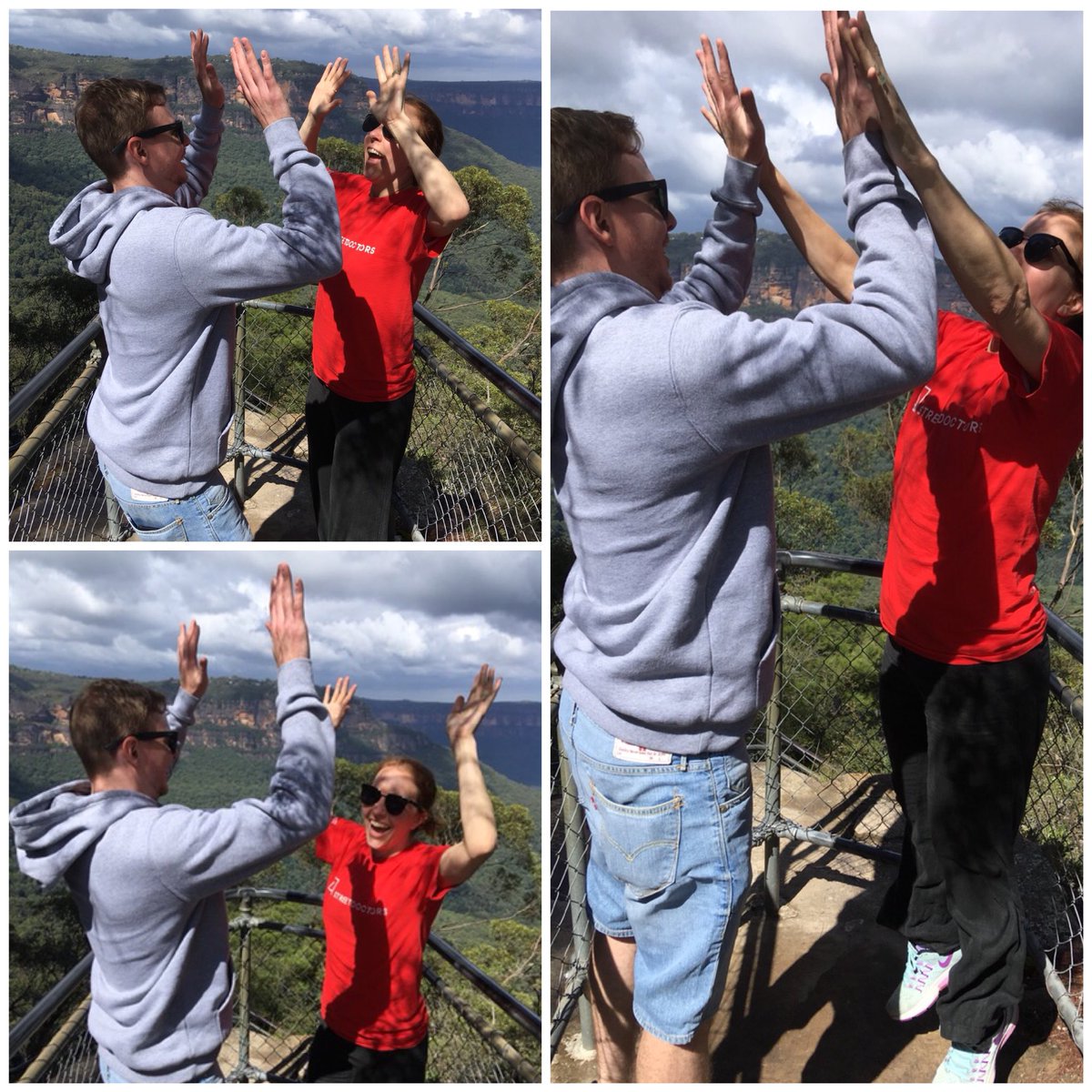 StreetDoctors's tweet photo. We had high-fives from all the way in Australia at the weekend, are you travelling and able to take an interesting one? Don't forget to text STDR05 £5 to 70070 to give five to save a life #HighFiveToSaveALife #TravelTuesday https://t.co/XcmTFWa2Aw