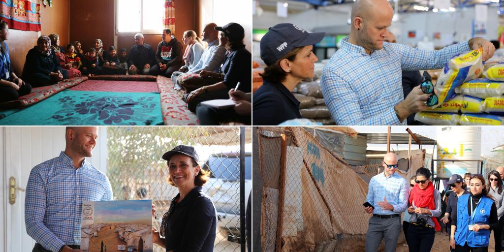 Very pleased to welcome Trey Hicks, @Director_FFP to Zaatari camp, #Jordan.
Year after year, @WFP is #SavingLivesChangingLives of 500,000 Syrian refugees thanks to @USAIDFFP’s generous support! 🇺🇸🇯🇴