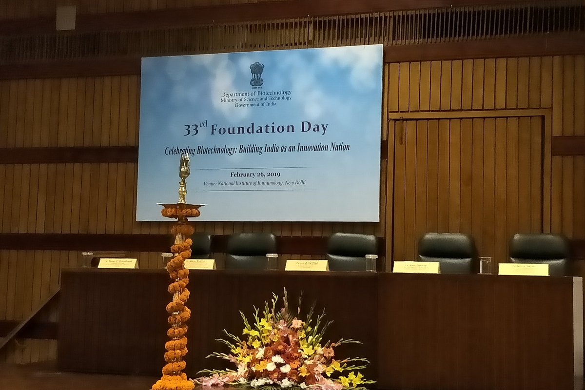 Gaining great  insights into genomics in India at the 33rd  Foundation Day of the Indian Department of Biotechnology #foundationday