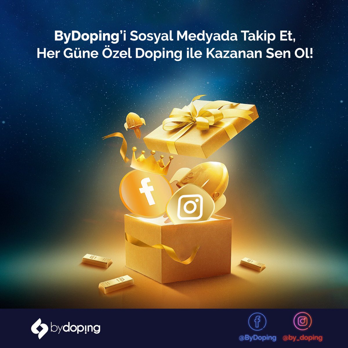 DopingBy's tweet photo. ByDoping'i sosyal medyada takip et, günün dopinglerini kaçırma, karlı fırsatlar ayağına gelsin! Unutma, bu fırsatlar yalnızca Facebook ve Instagram sayfamızda! #bydoping #herkeskazanır https://t.co/ekydKkN5hw