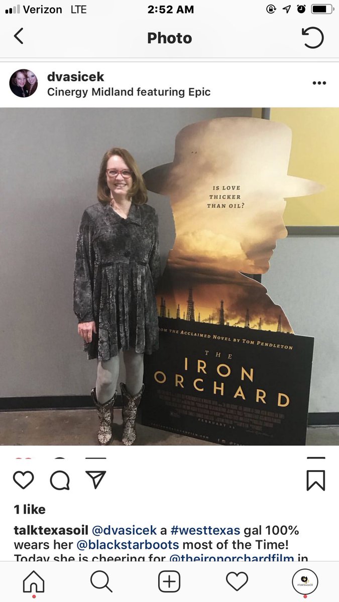 TalkTexasOil's tweet photo. Our friend #DebbieV styles many socialites in the #Permianbasin and wardrobes @Permianlandgirl for public events! In @BlackStarBoots! Seen here wearing @BlackStarBoots! #theironorchardfilm #ironorchard she also supports #fossilfuel exploration! https://t.co/HbDCnTRcdk