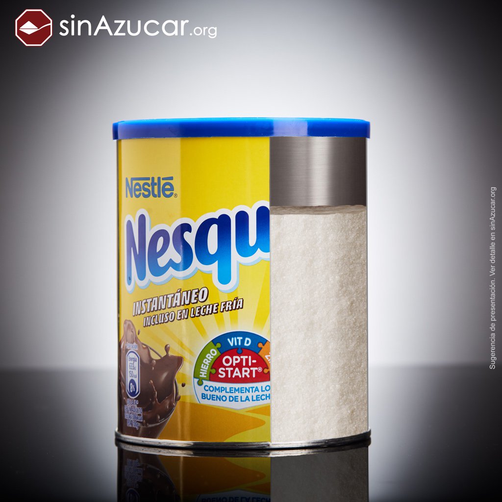 SinAzucarOrg's tweet photo. El 75,7% de un bote de Nesquik es azúcar.
Más azúcar, menos grumos. https://t.co/KZIA0Gfu7m