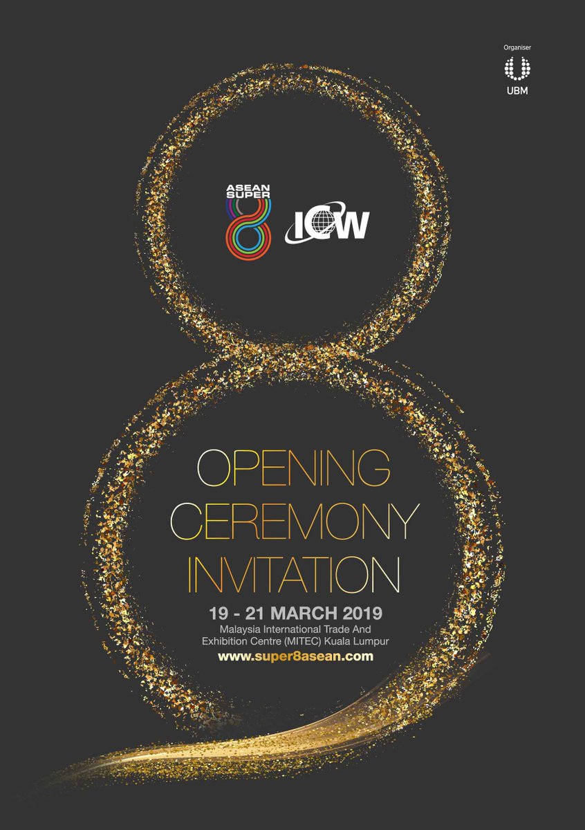 IFSECSEA's tweet photo. IFSEC Southeast Asia - Kuala Lumpur Edition cordially invites you to the Opening Ceremony.

Date : 19 March 2019
Time : 9.15am - 12.00pm
Venue : Malaysia International Trade &amp; Exhibition Centre (MITEC)

#IFSEC #MITEC #ASEANSuper8 #OpeningCeremony #SecurityShow #BuiltEnvironment https://t.co/dagmOOhZEo