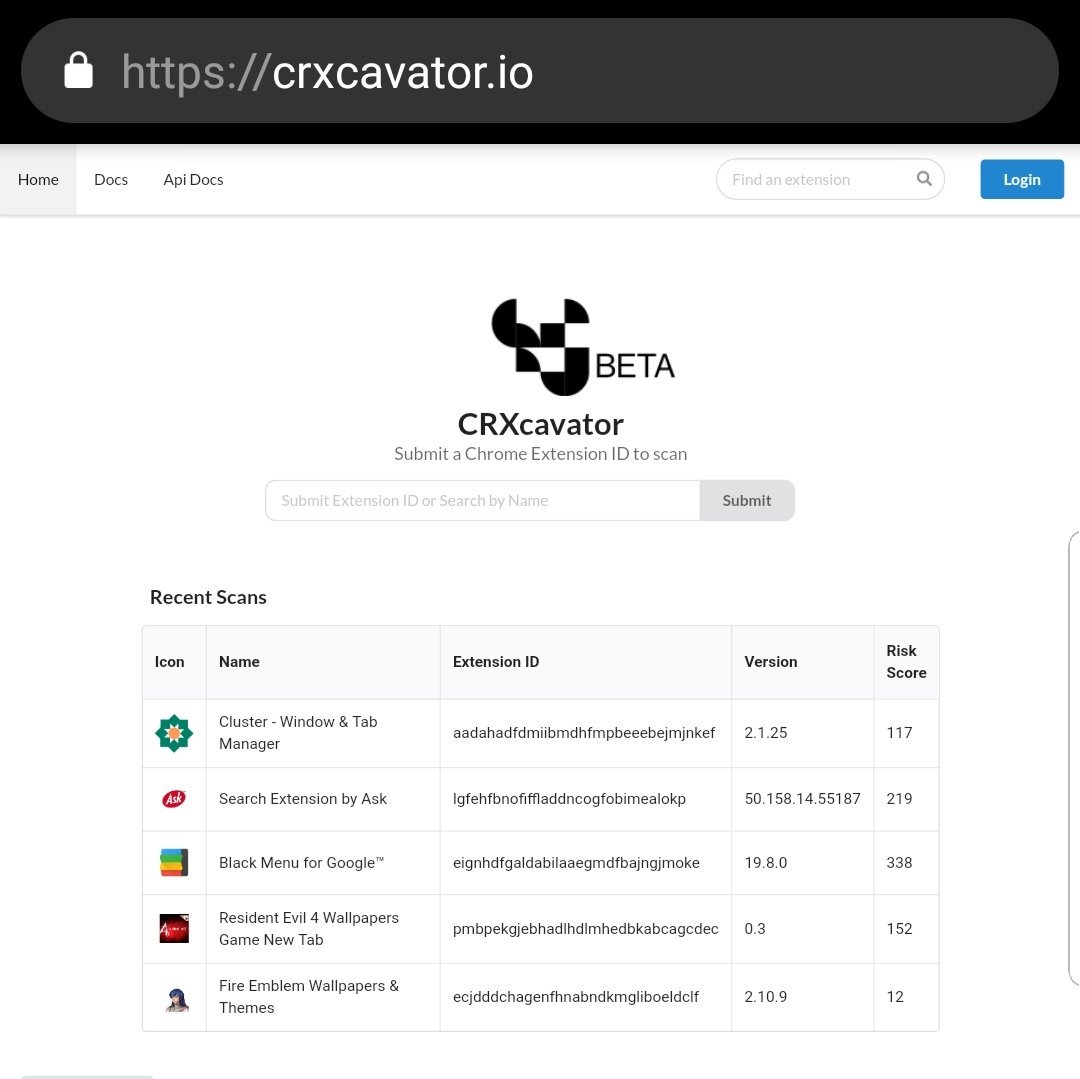 Evarist Chahali Tools Crxcavator Can Help End Users And Enterprises Make An Informed Decision About Installing A Specific Chrome Extension T Co Ps0fjp9wdm Osint Threatintel T Co Wcomkrmuig