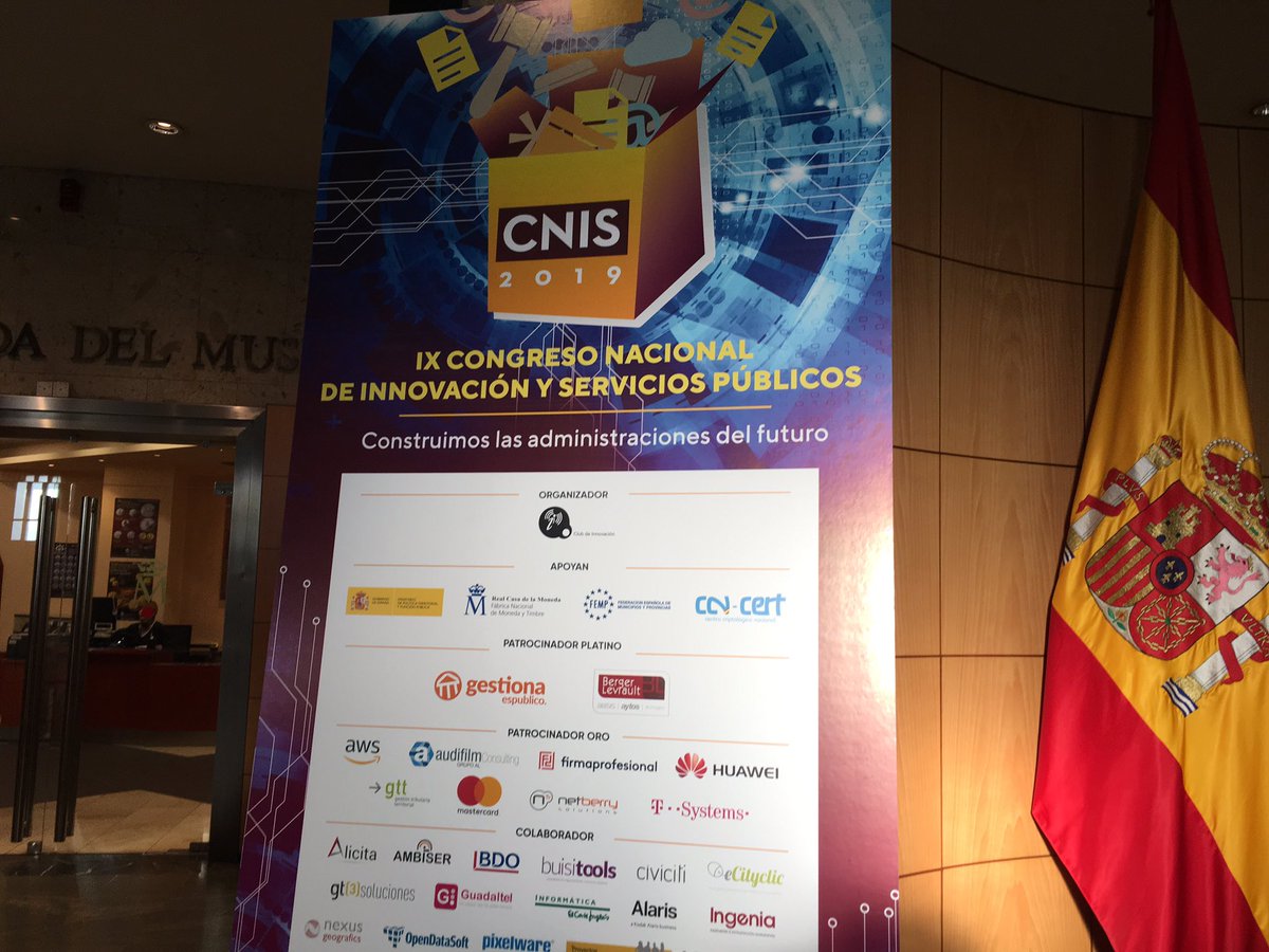 ThinkTankTIC's tweet image. Hoy en. #CNIS #Madrid IX Congreso Nacional de INnovación y Servicios Públicos