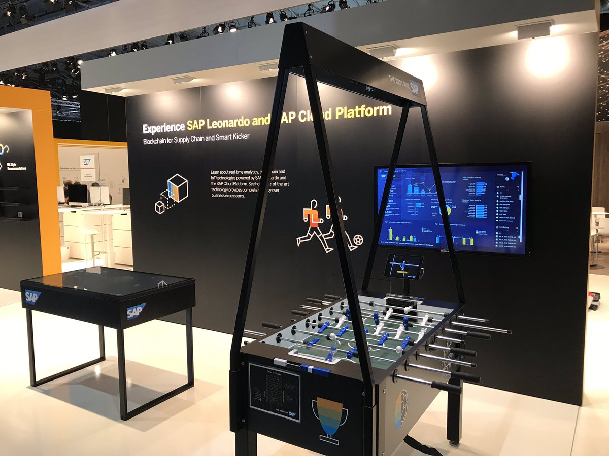 astrothjohann's tweet photo. Experience @SAPLeonardo and @sapcp at our #Blockchain for Supply Chain and Smart Kicker showcases. Visit #SAP in hall 3 at #MWC19. 
@MatthiasAurin https://t.co/6de63KfA96