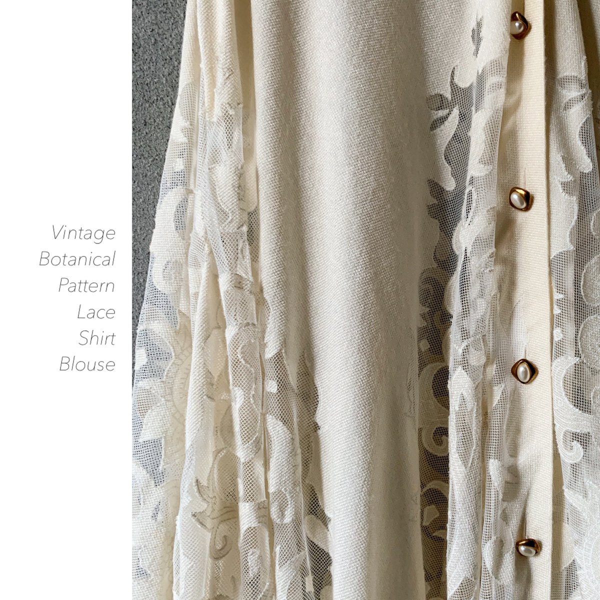 taffee_shop's tweet image. #botanicalpattern
#laceblouse
#alineblouse 入荷☆
生成りホワイトに思い切った
レース加工が可愛い
シャツブラウス♫
レースの透け感とAラインの
シルエットが◎
#Taffee #宮崎 #古着 #レース #aライン #シャツブラウス #レディースL #古着女子 #古着mix